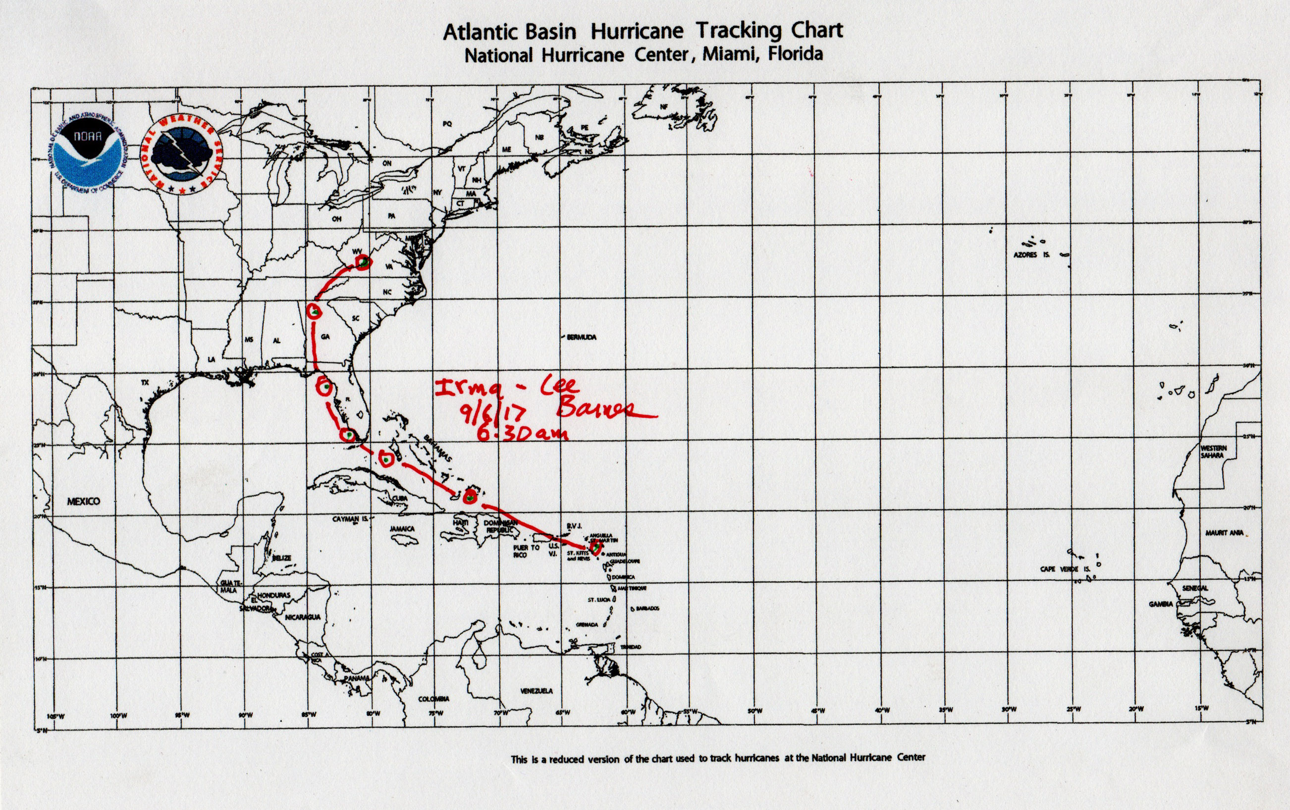 Tracking Hurricanes with Dowsing